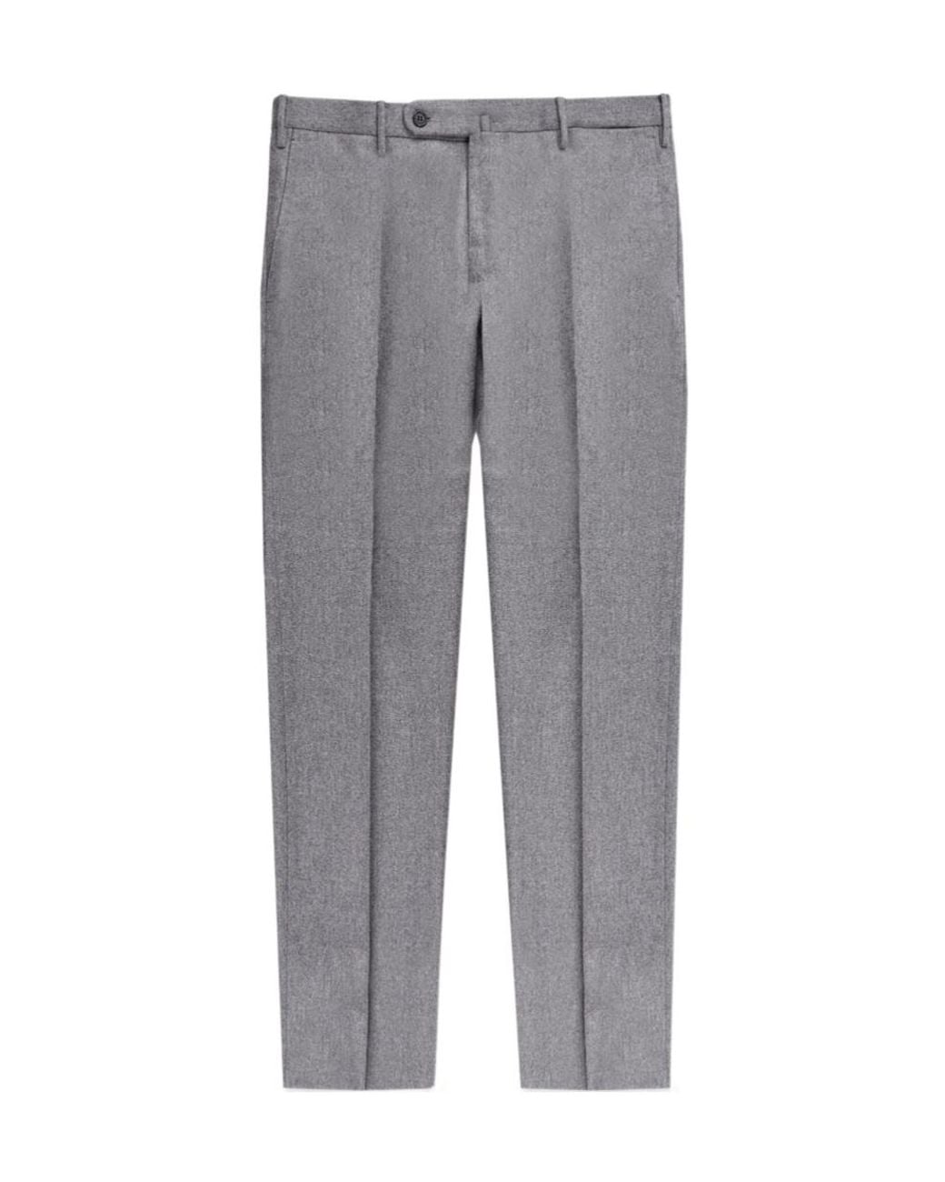 Incotex Gray Pleated Wool-Blend Pants for men