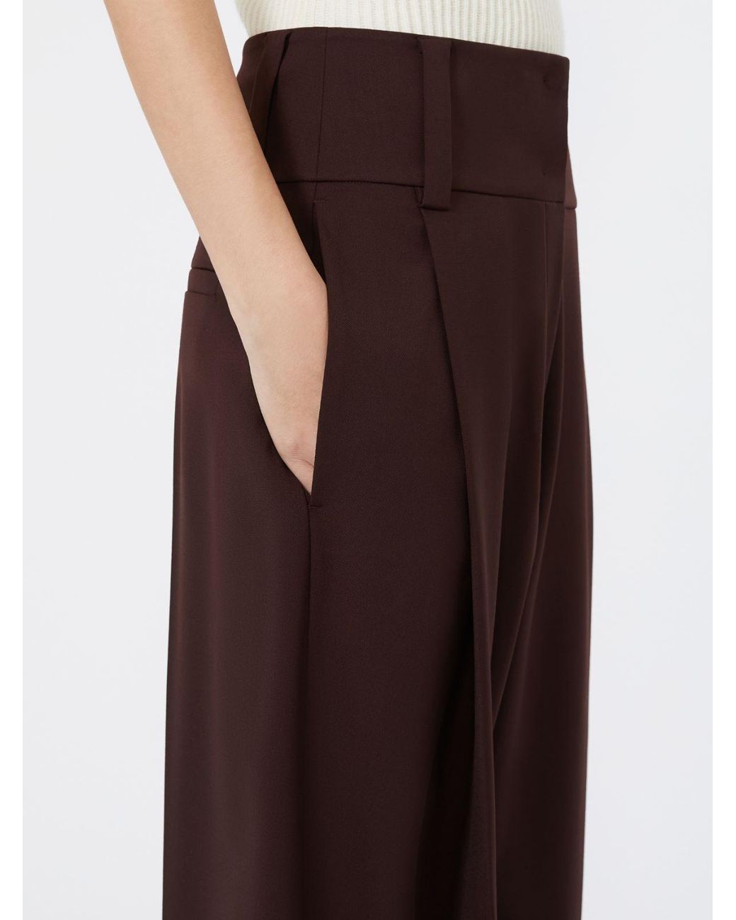 Sportmax Purple Girino High-Waist Pants