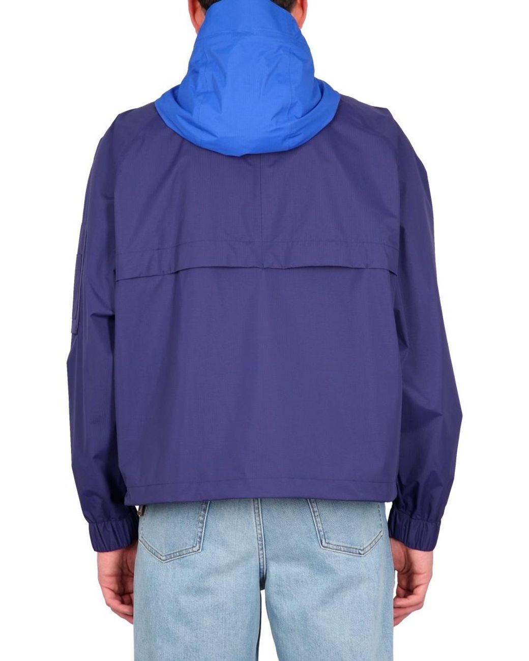 K-Way Blue Rd Zip-Up Hooded Jacket for men