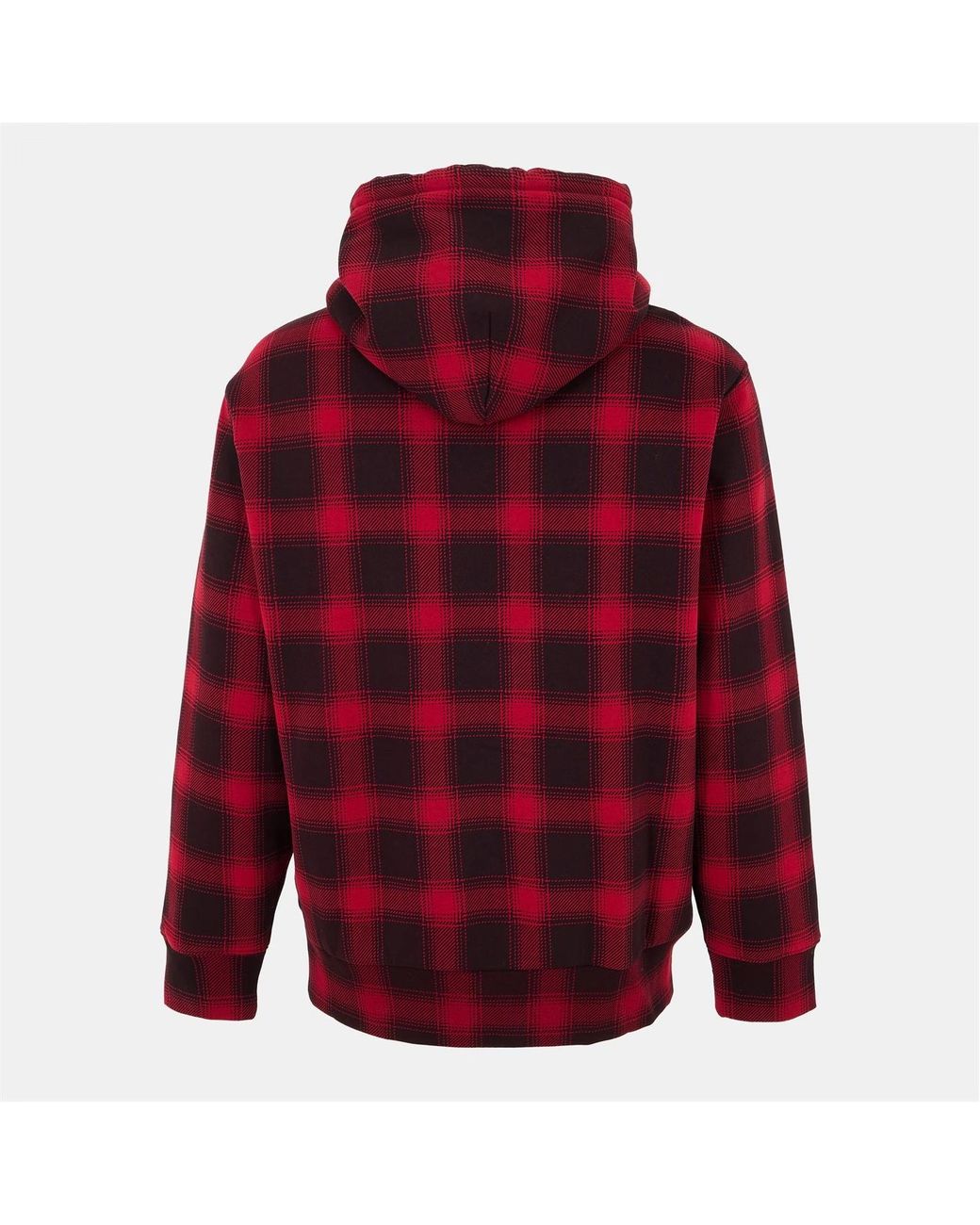Ralph Lauren Red Polo Polo Bear Plaid Hoodie for men
