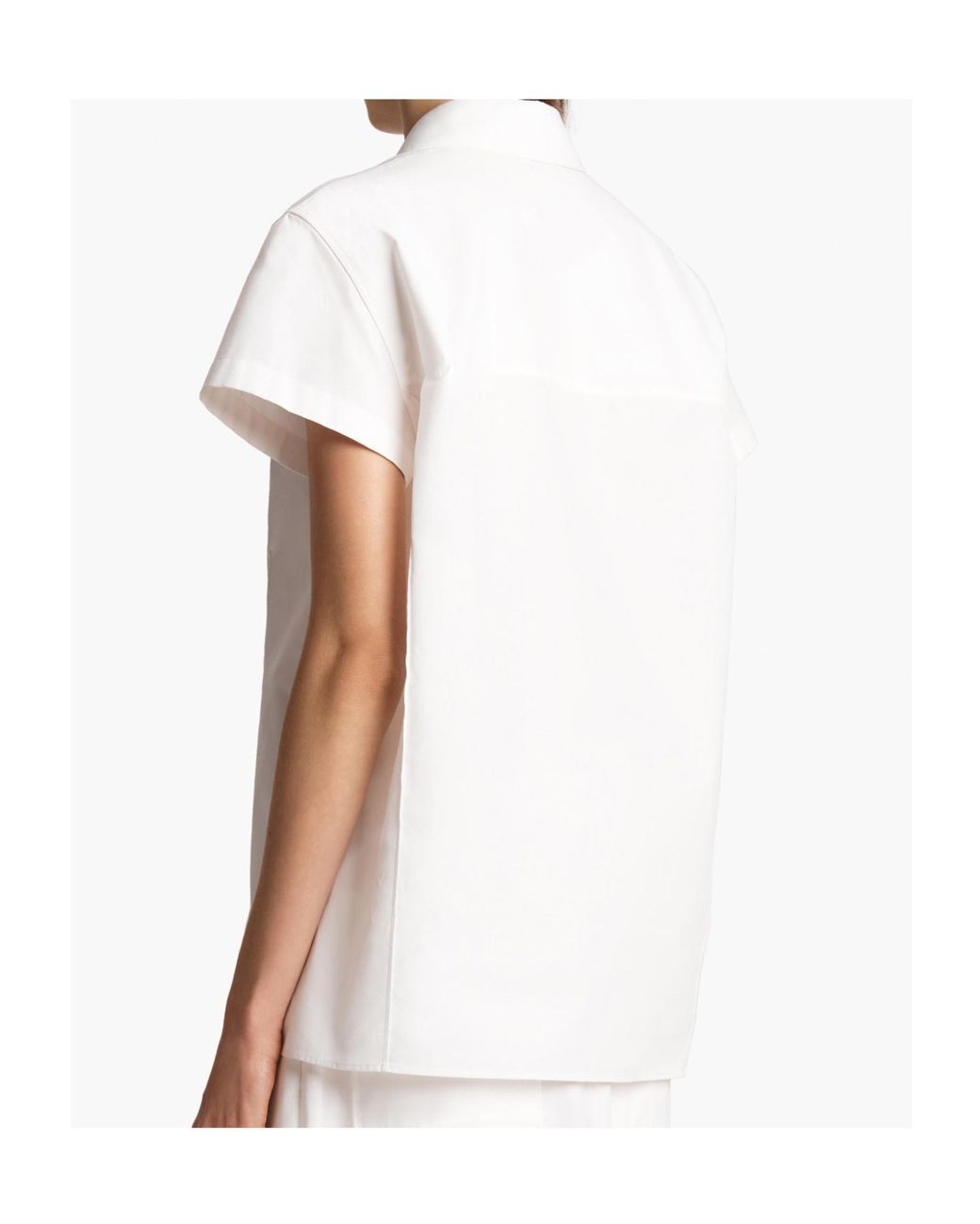 Khaite White Button Keefe Top