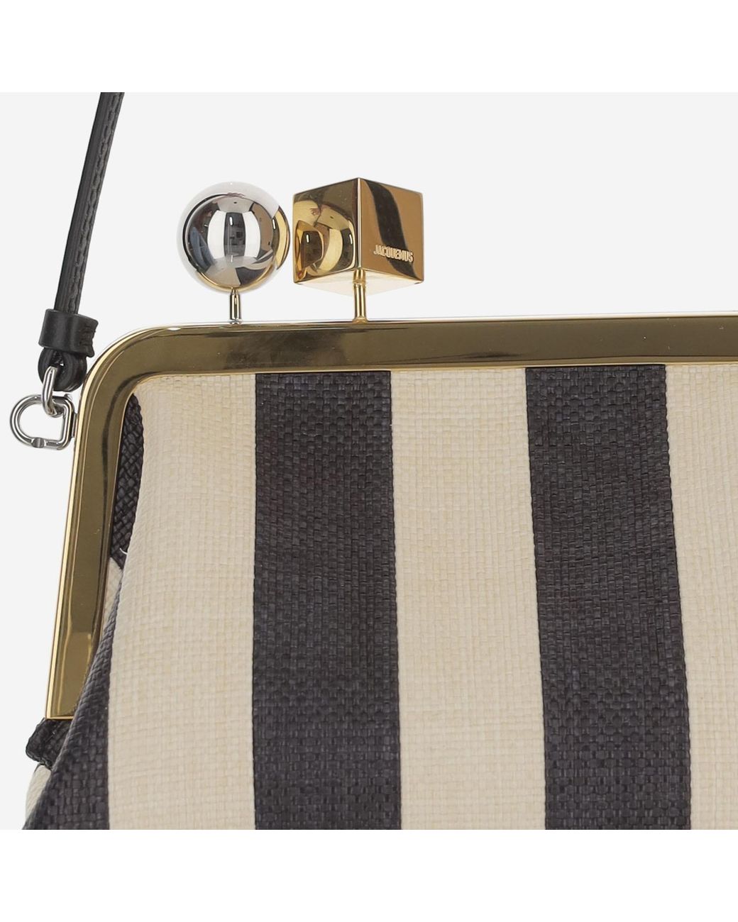Jacquemus White The Berlingot Small Clasp Clutch Bag