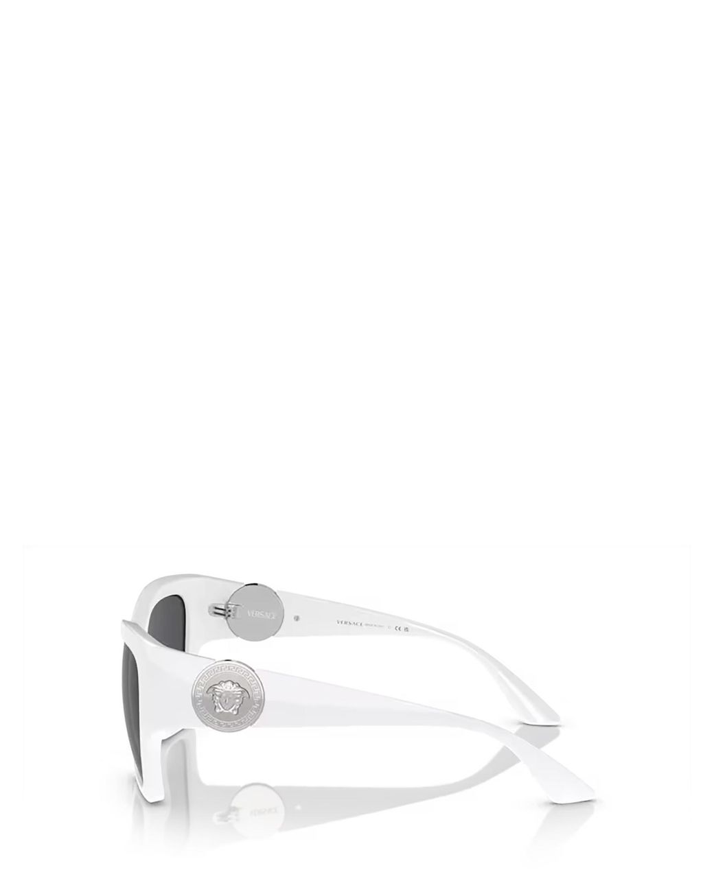 Versace White Eyewear Irregular-Frame Sunglasses