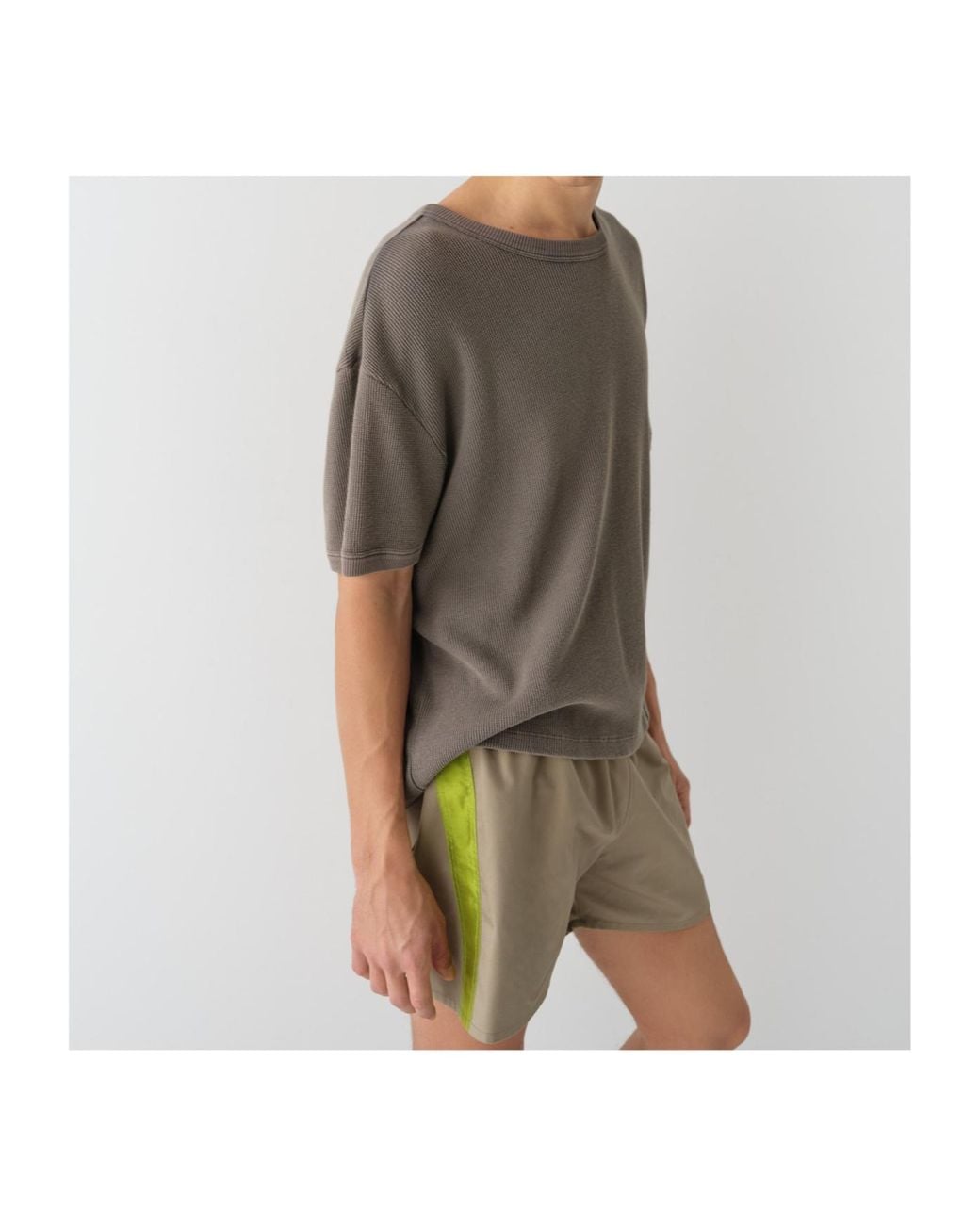 GIMAGUAS Gray Crew Neck T-Shirt for men