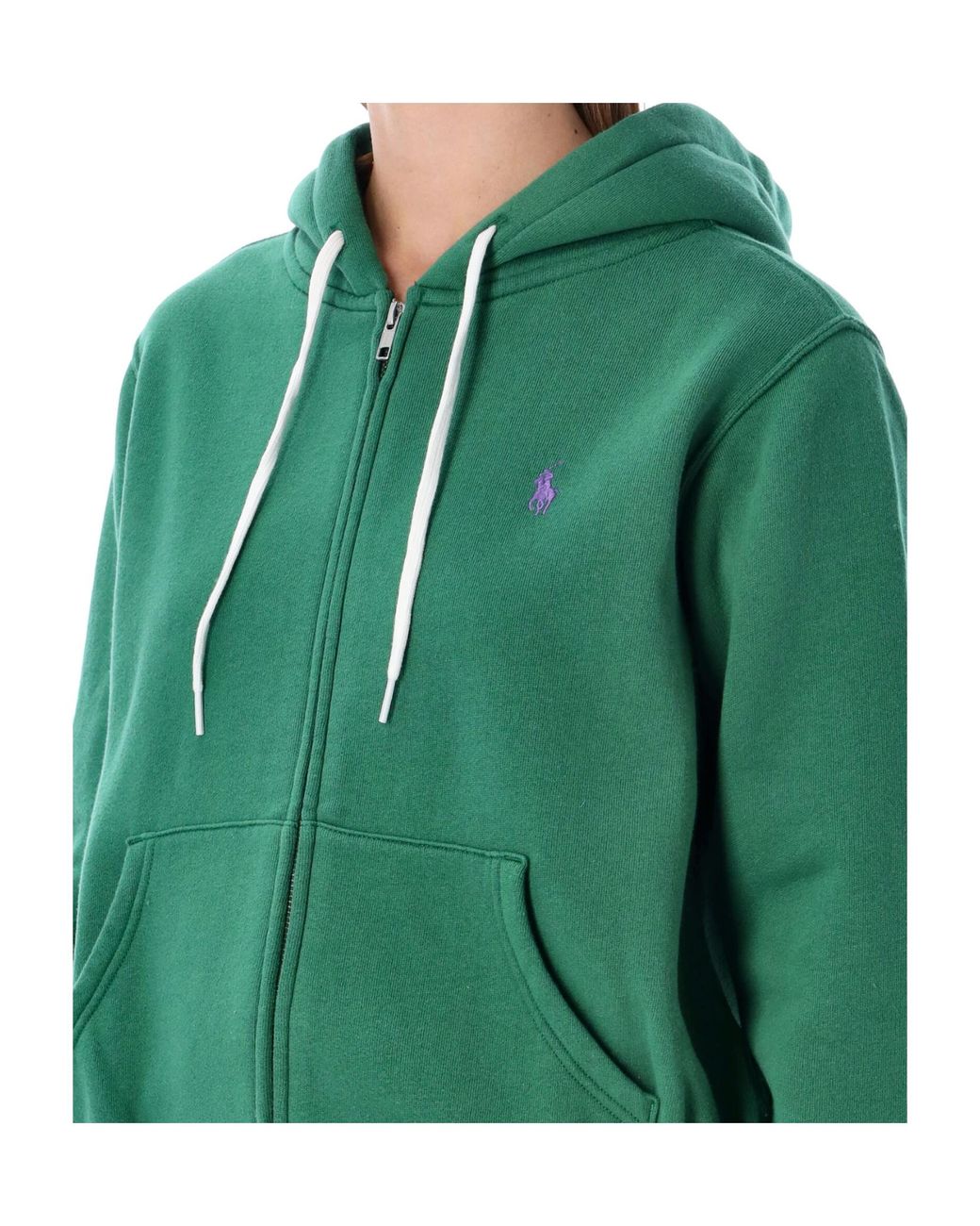 Polo Ralph Lauren Green Full Zip Knit Hoodie