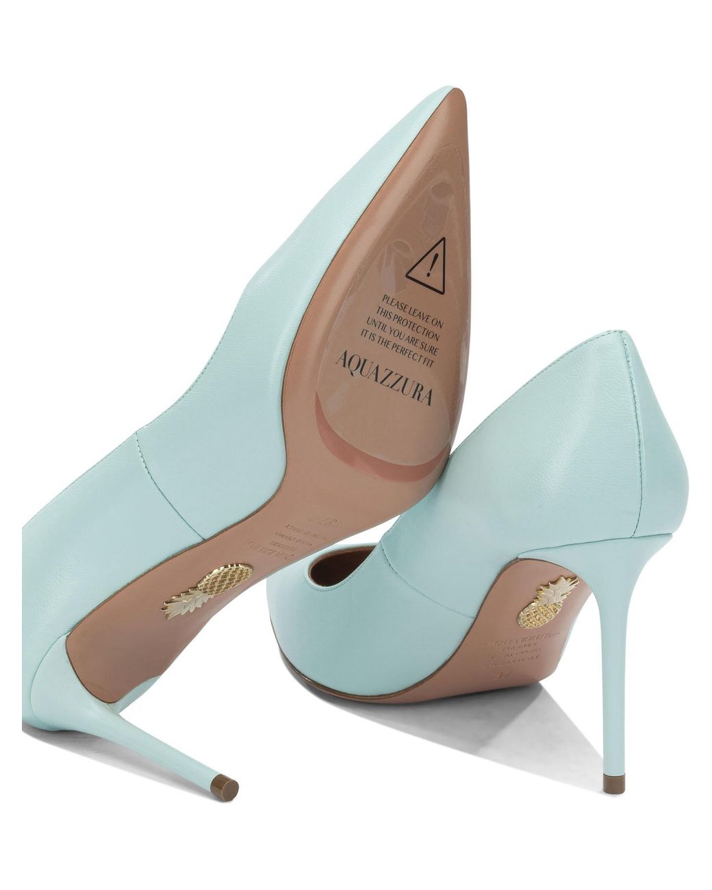 Aquazzura White Purist Pump 85 Leather Stiletto Pumps