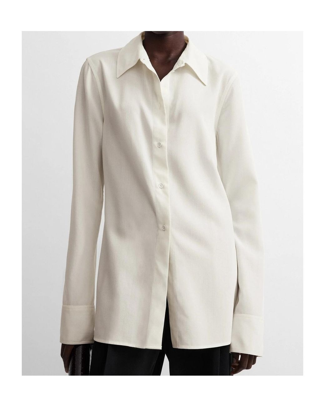 Totême  White Long-Sleeve Shirt