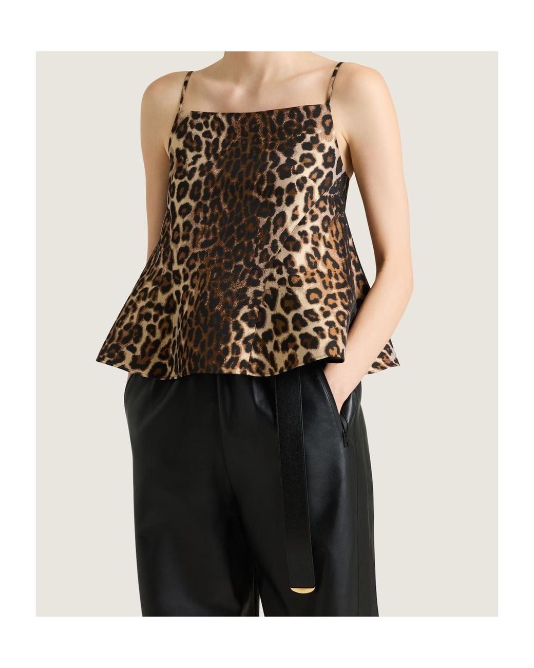 Givenchy Brown Sliced Top