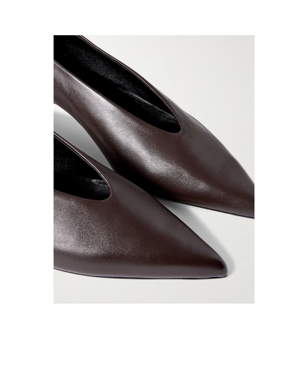 Aeyde Brown Pointed-Toe High Heels