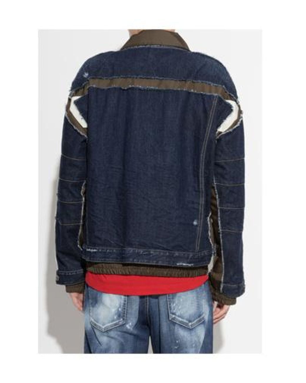 DSquared² Blue Multilayer Denim Jacket for men