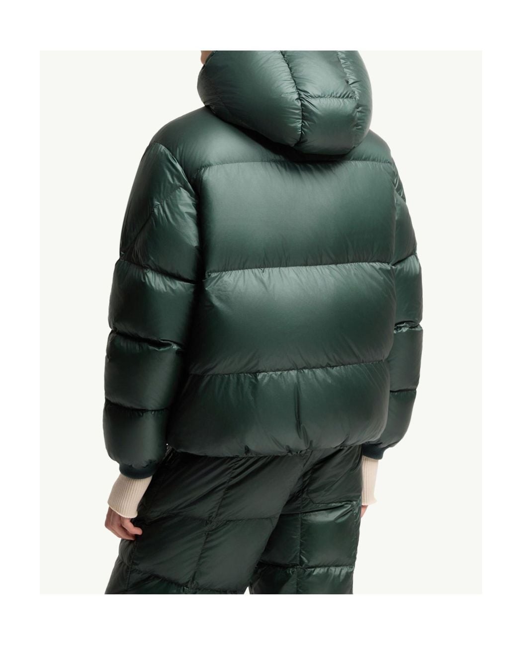 Moncler Green Karakorum Hooded Short Down Jacket for men