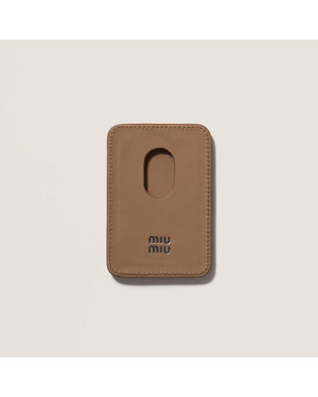 Miu Miu Brown Logo Card Pack