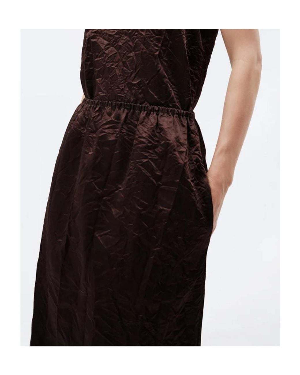 Carven Brown Pull-On Skirt