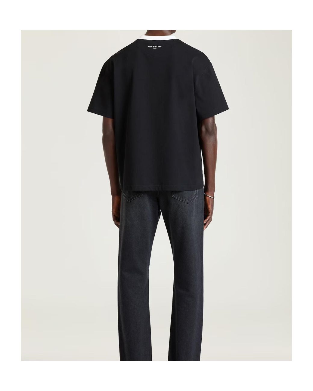Givenchy Black Couture Seam T-Shirt for men