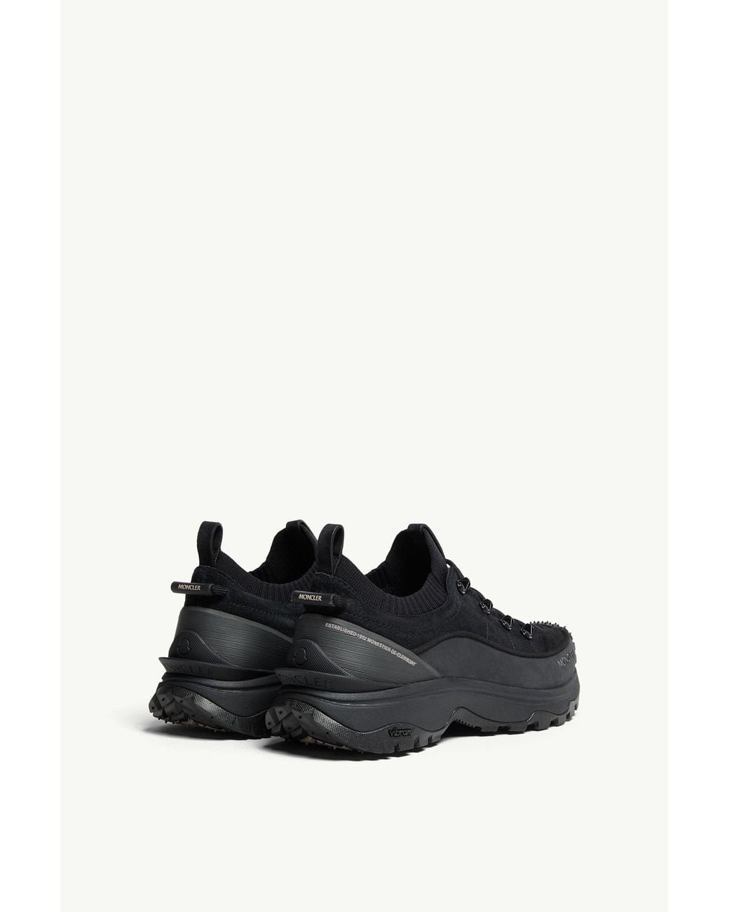 Moncler Black Moncler Trailgrip Lite3 Nubuck & Suede Sneakers