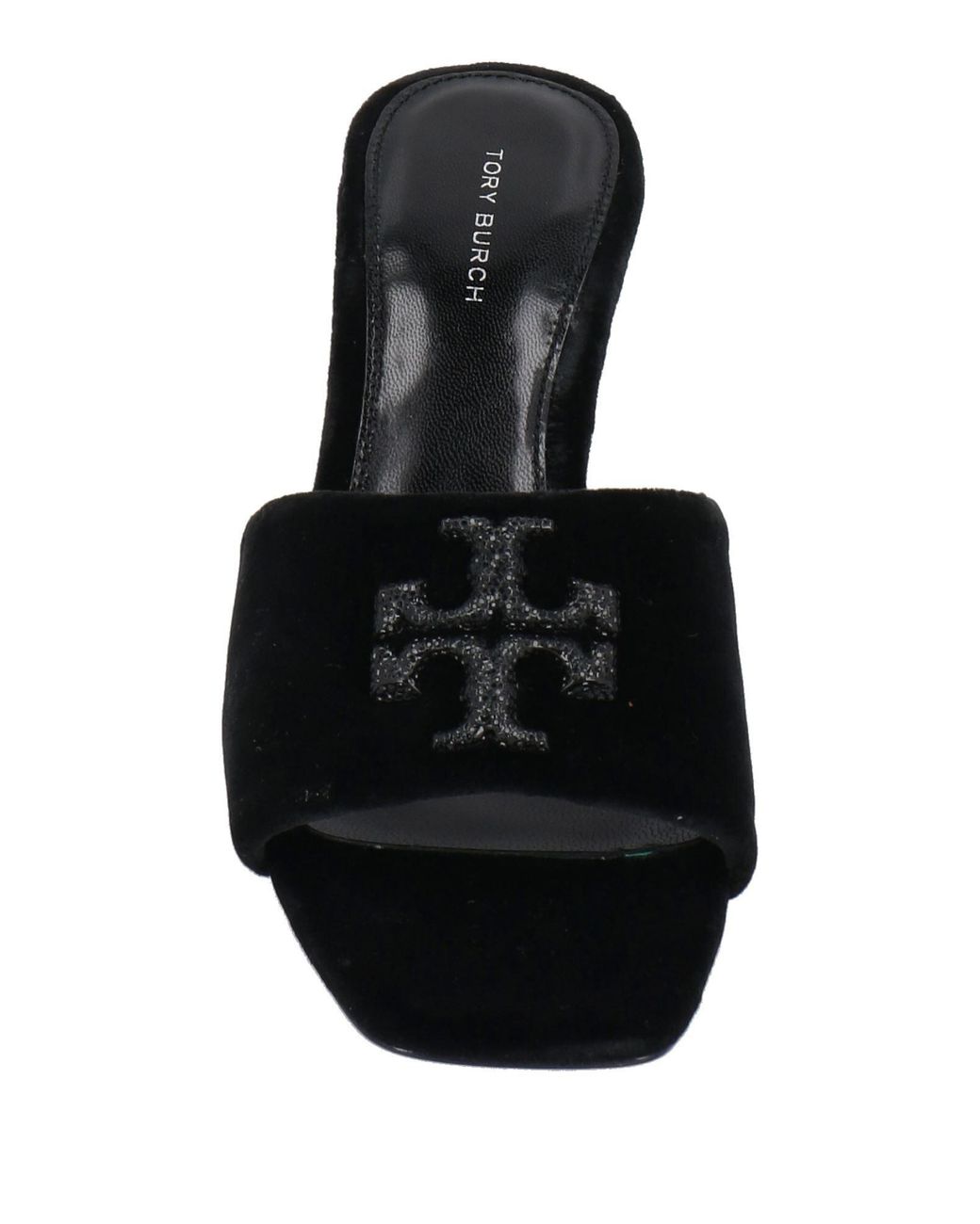Tory Burch Black Velvet High Heel Sandals