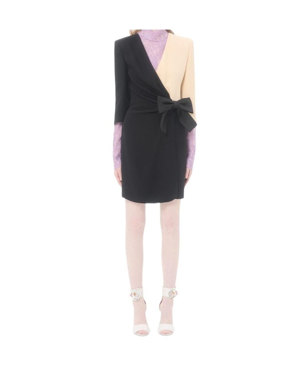 Valentino Black Bow-Detail Midi Dress