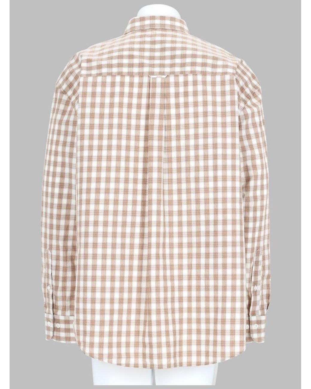sunflower White Checked Button-Up Shirt for men