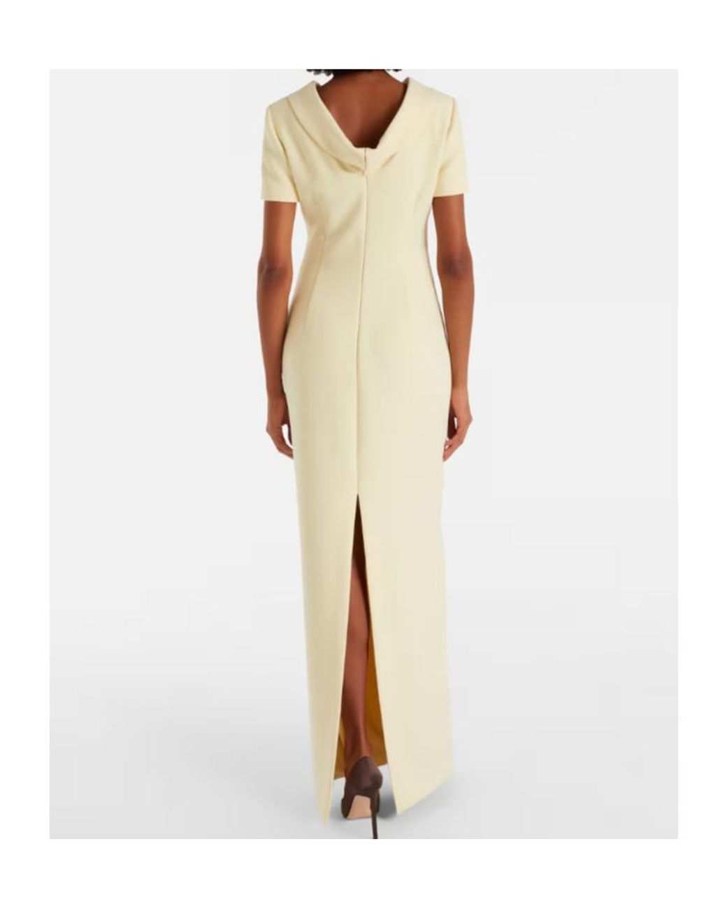 Roland Mouret White Crêpe Gown