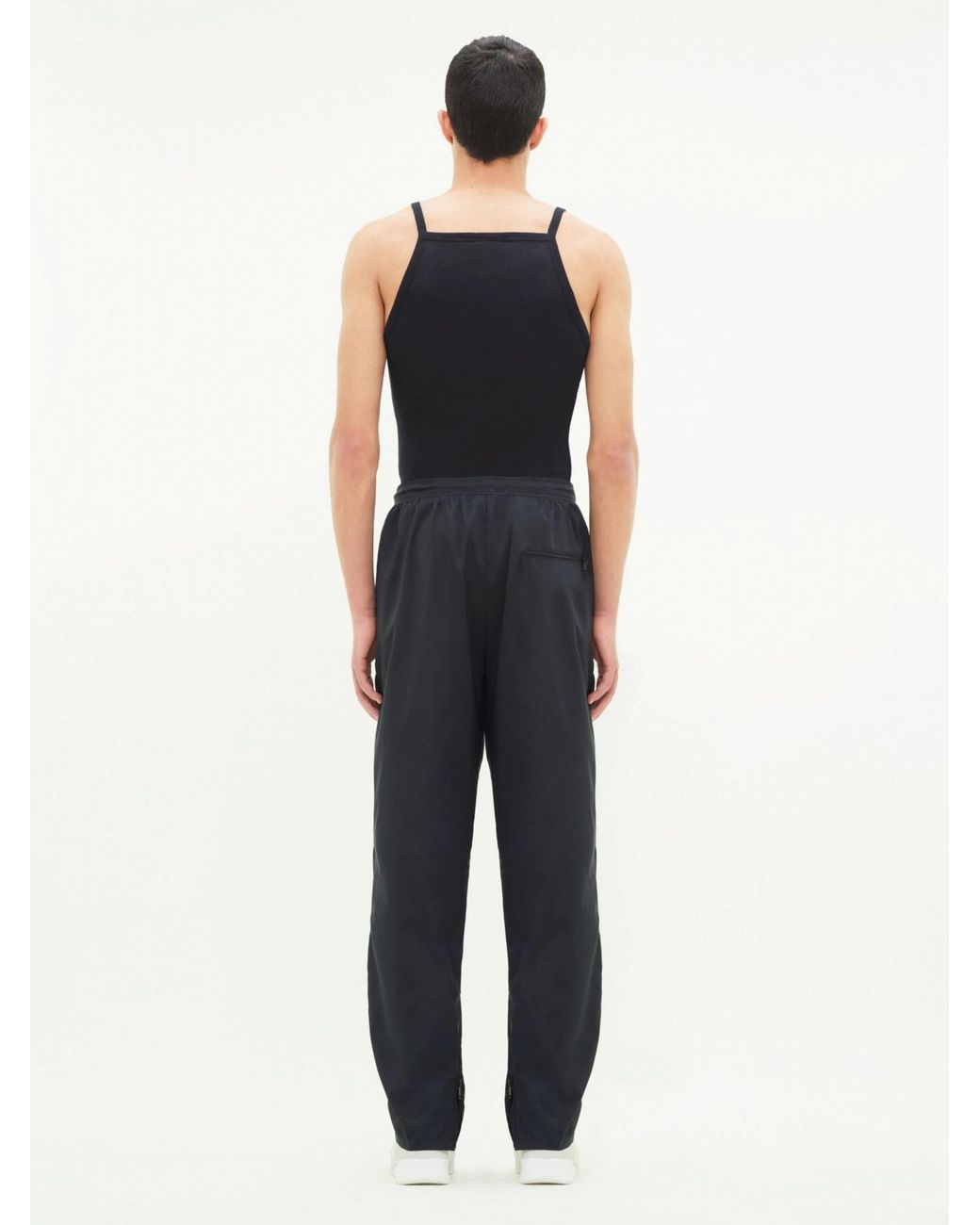 Courreges Black Loose Waist Sweatpants for men