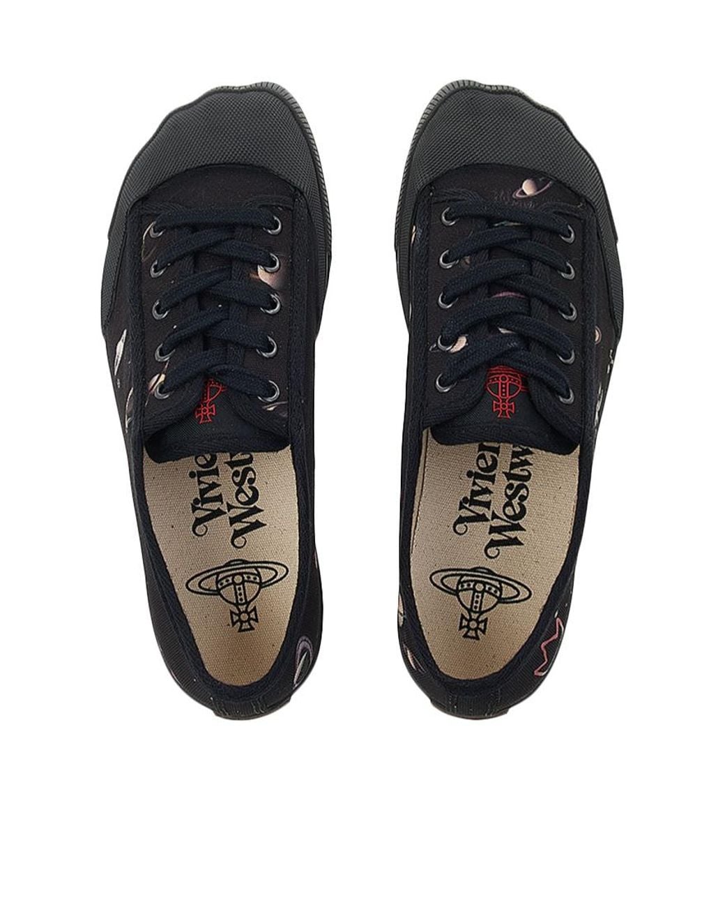 Vivienne Westwood Blue Printed Low-Top Sneakers for men