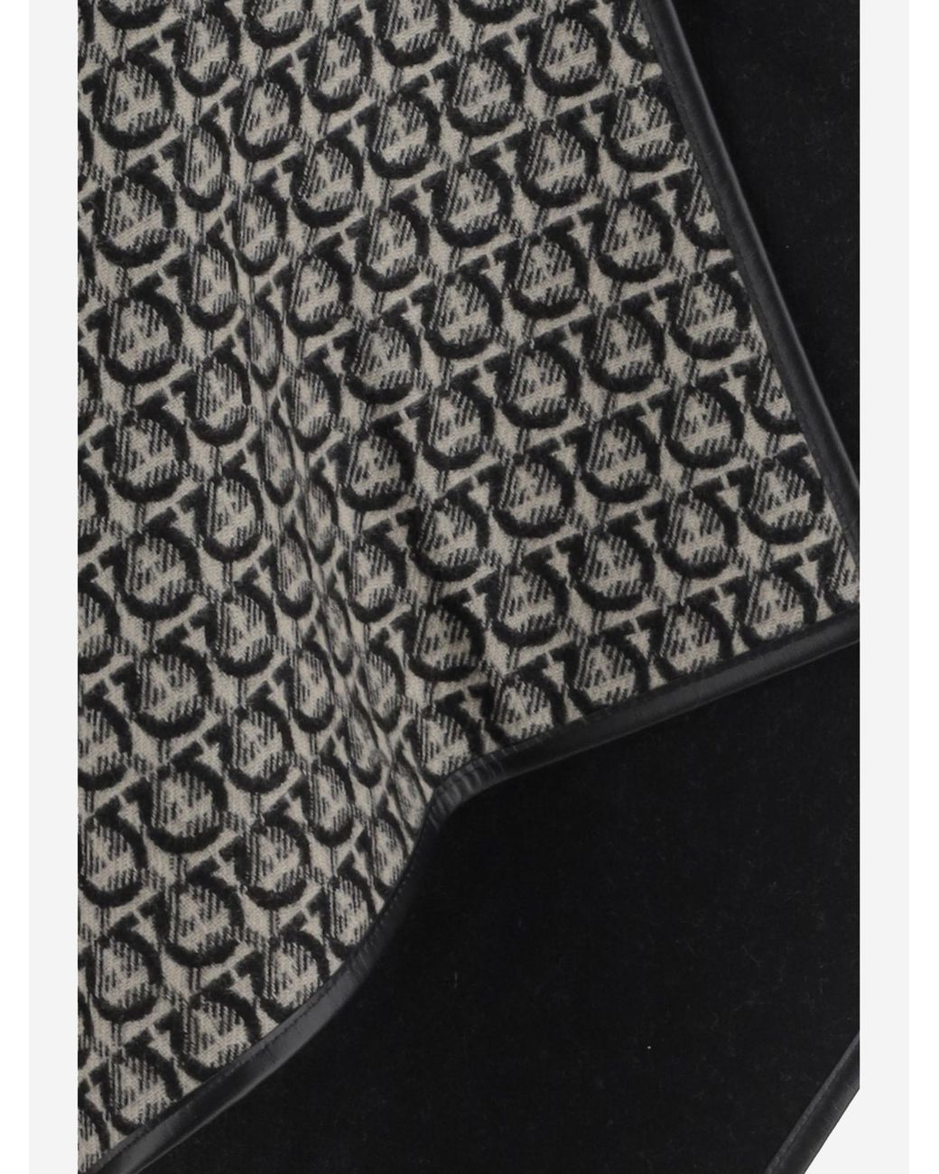 Ferragamo Black Ferragamo Gancini Reversible Knitted Cape