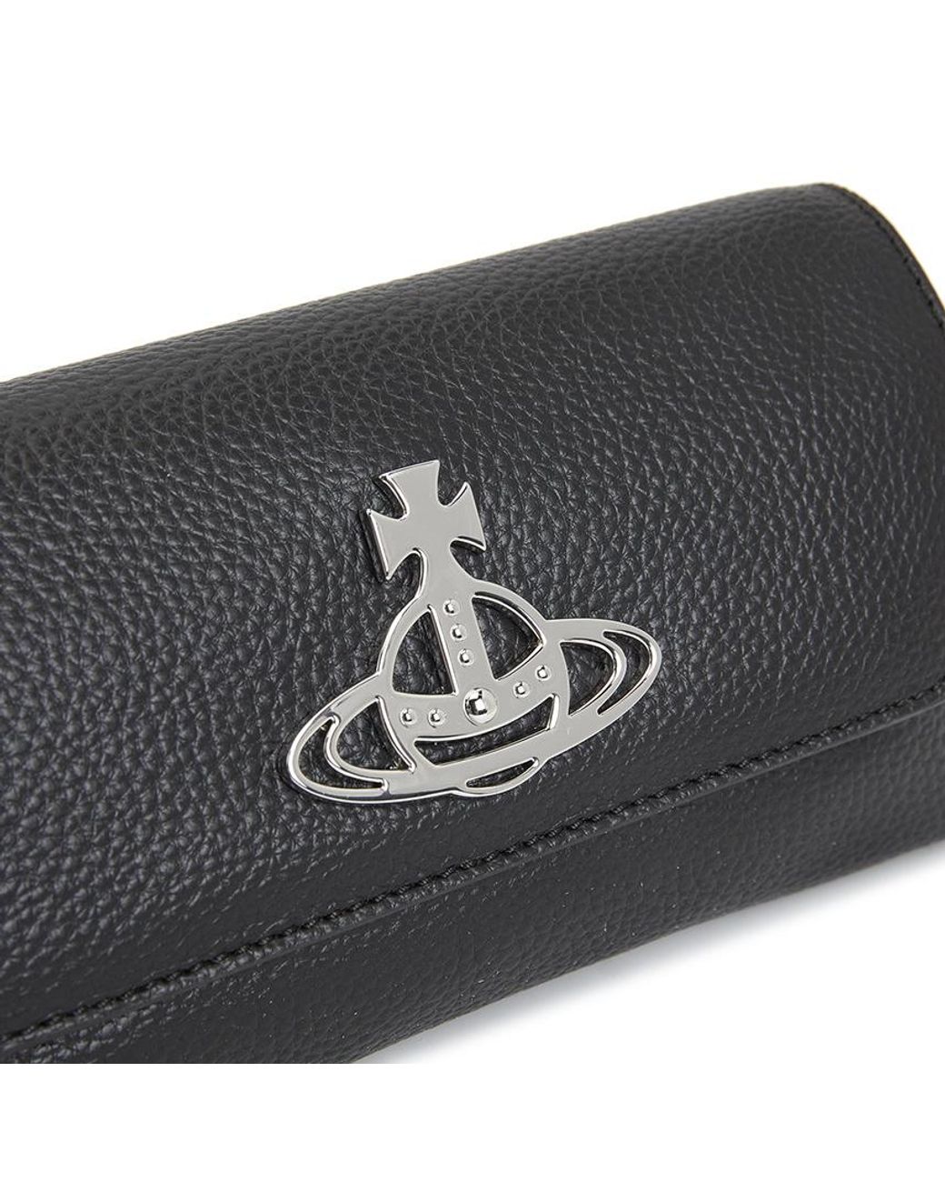Vivienne Westwood Black Orb-Plaque Crossbody Bag