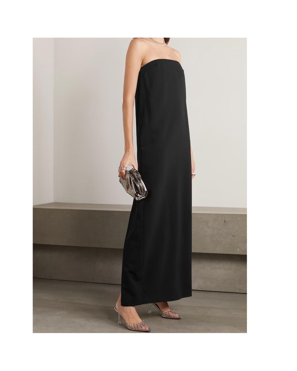 16Arlington Black Blaise Strapless Dress