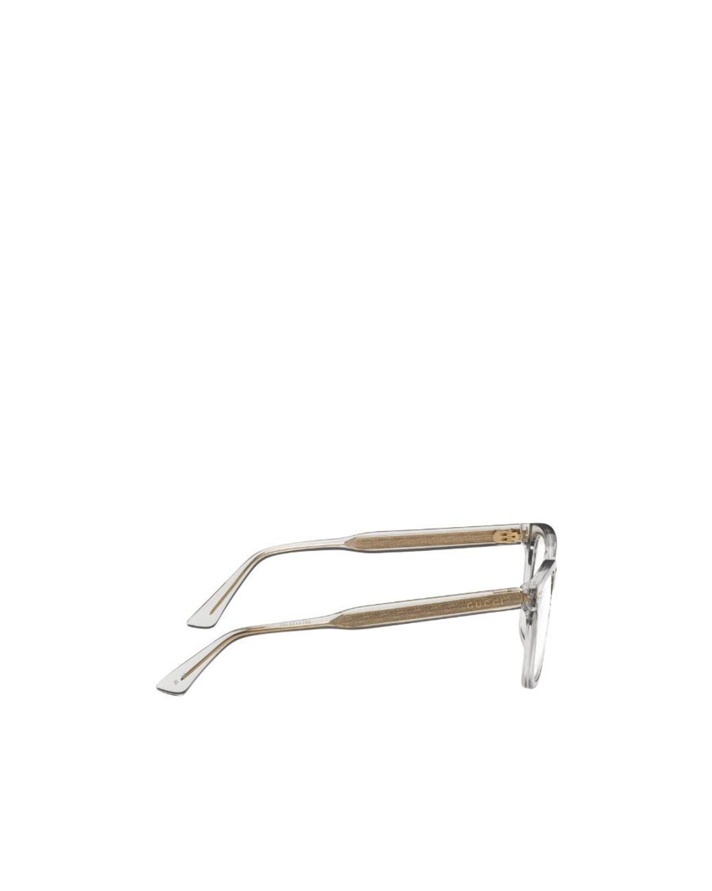 Gucci Natural Eyewear Square Frame Glasses for men