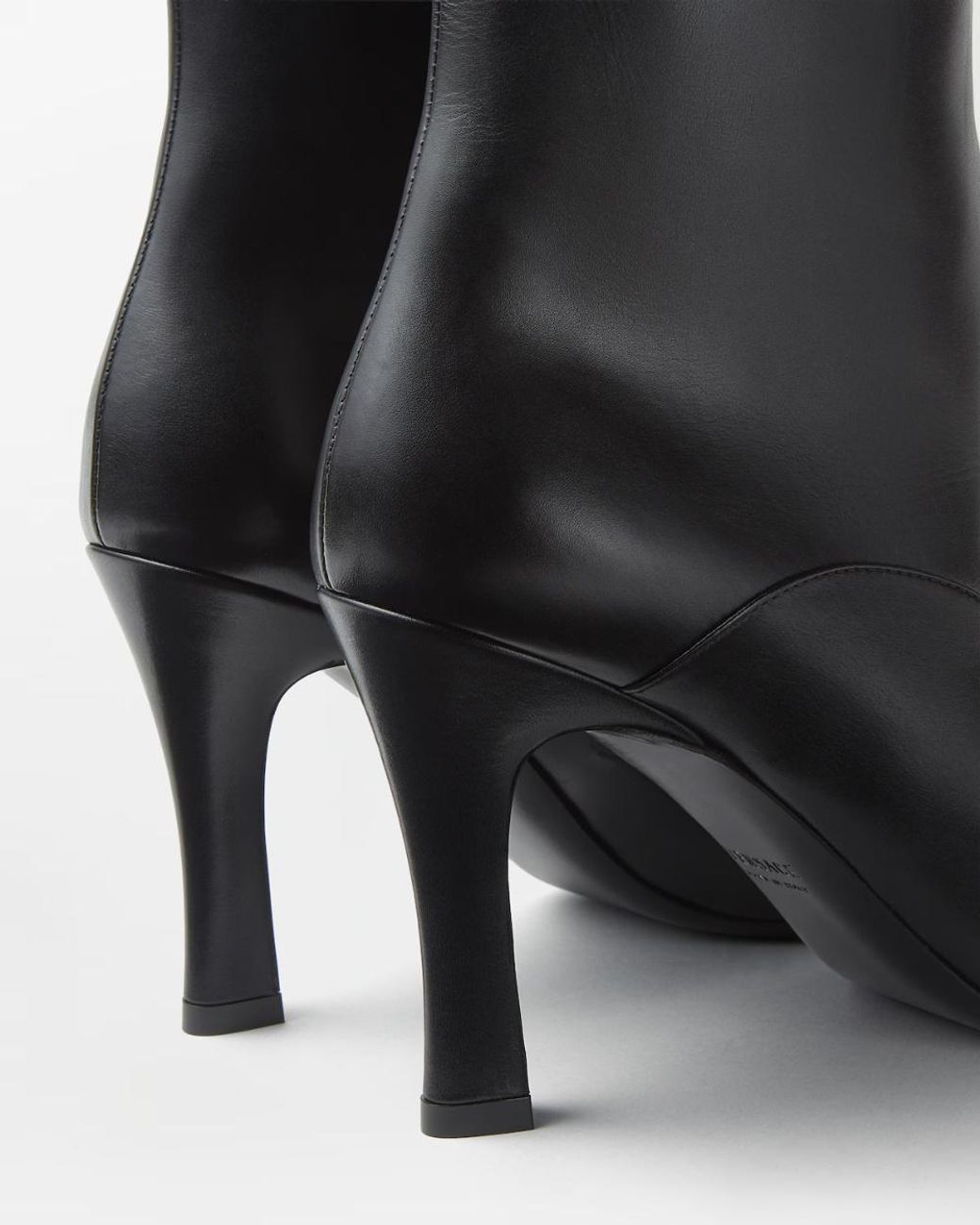 Versace Black Marisa Leather Ankle Boots 90 Mm