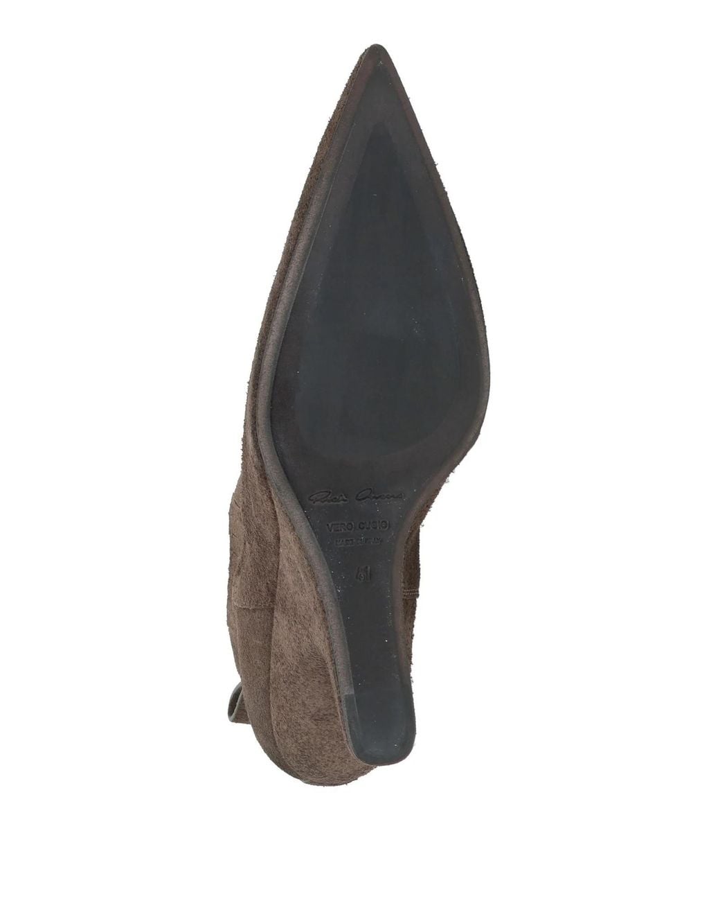 Rick Owens Suede Chelsea Boots in Brown | Lyst