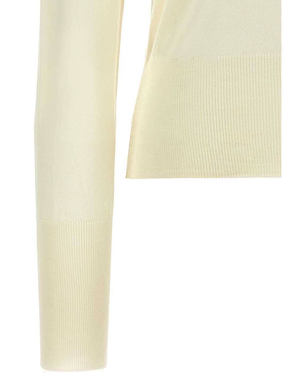 Vivienne Westwood White Logo Embroidered Knitted Cardigan