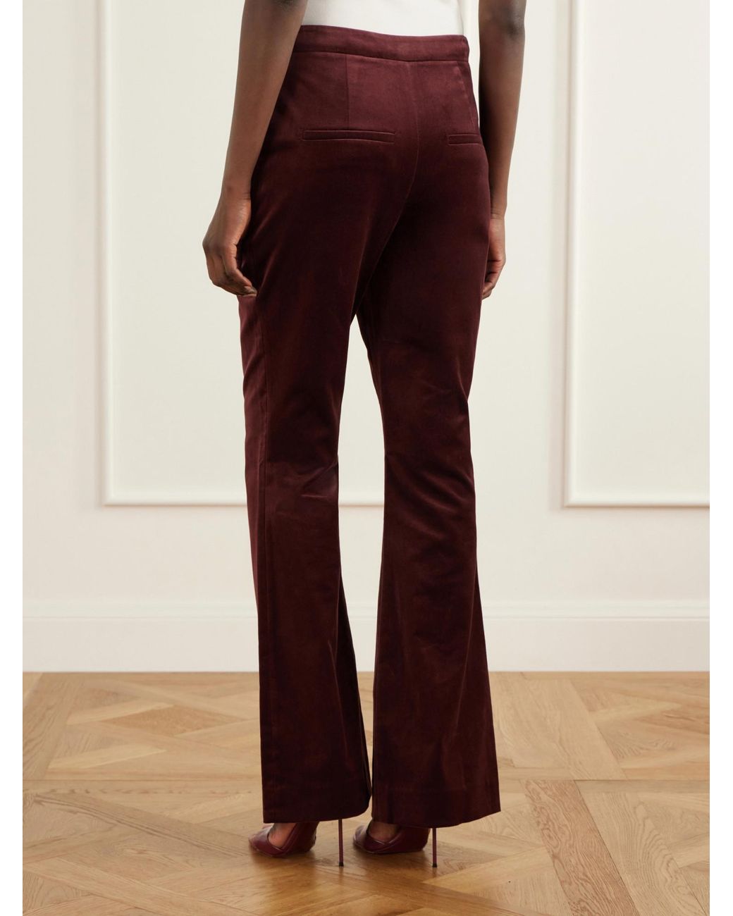 Veronica Beard Red Vintage Flare Pants
