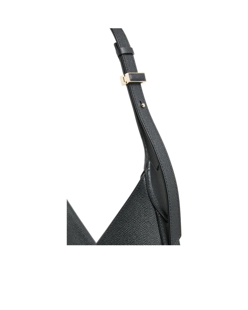 Valextra Black Adjustable Shoulder Bag