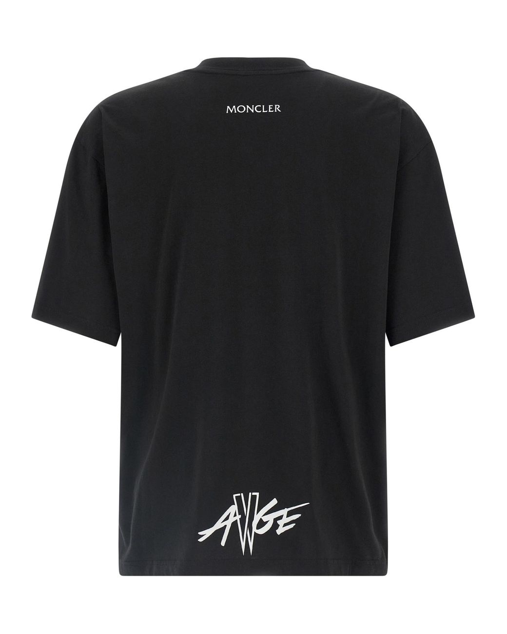 Moncler Black X Asap Rocky Logo Patch Crewneck T-Shirt for men