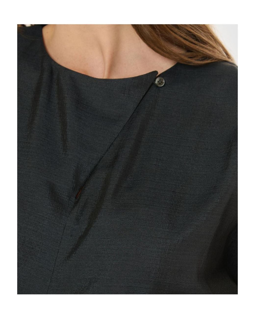 Soeur Black Ella V-Neck Short-Sleeve Midi Dress