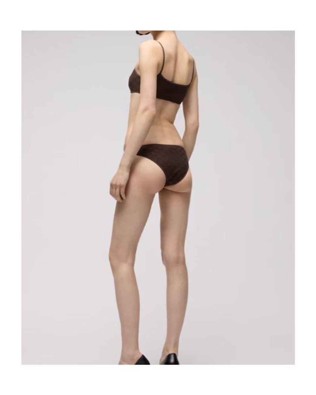 Gucci Black Gg Stretch Jersey Bikini