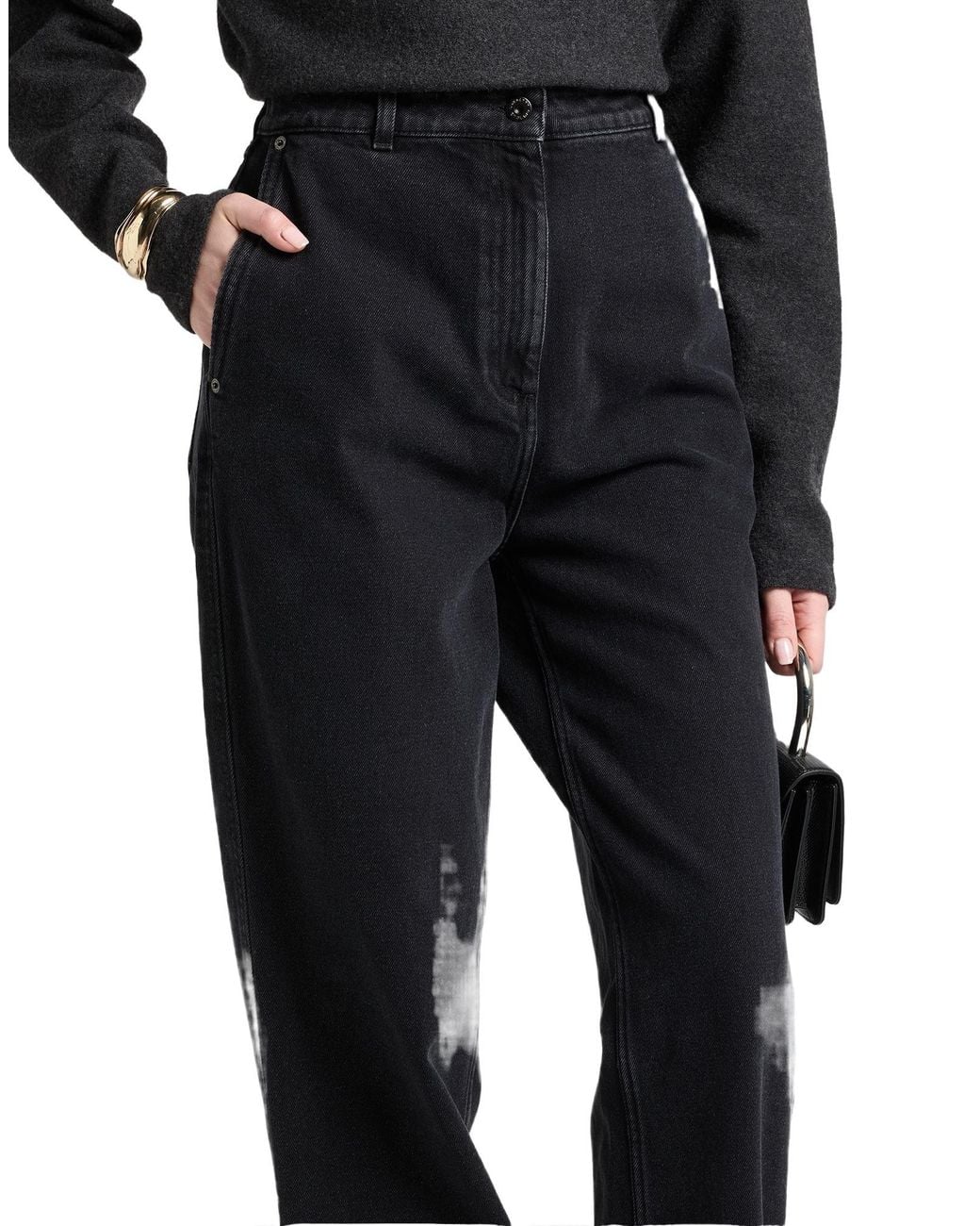 Burberry Black Loose-Fitting Jeans