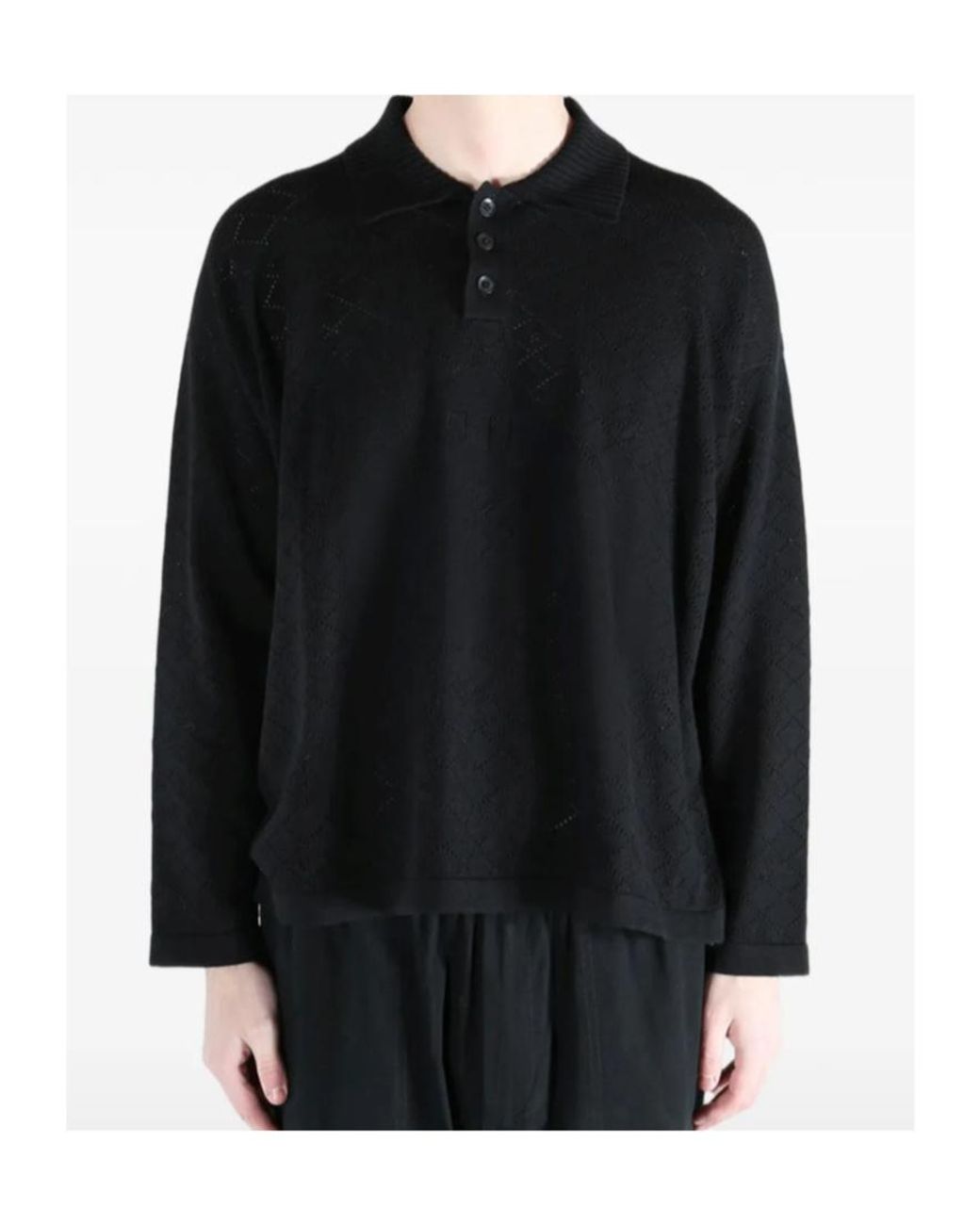 Bode Black Polo Shirts for men