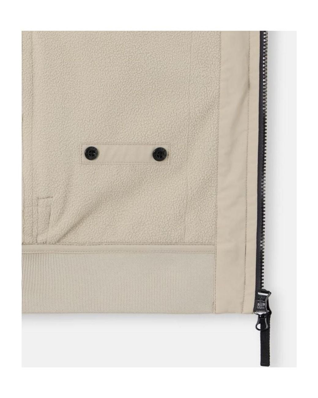 Stone Island Natural Hooded Jacket With Wind- And Water-Resistant Membrane for men