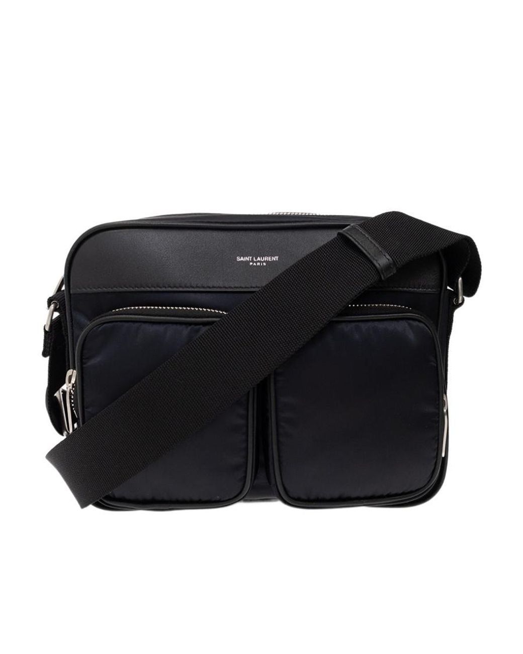 Saint Laurent Black City Zip-Up Camera Bag for men