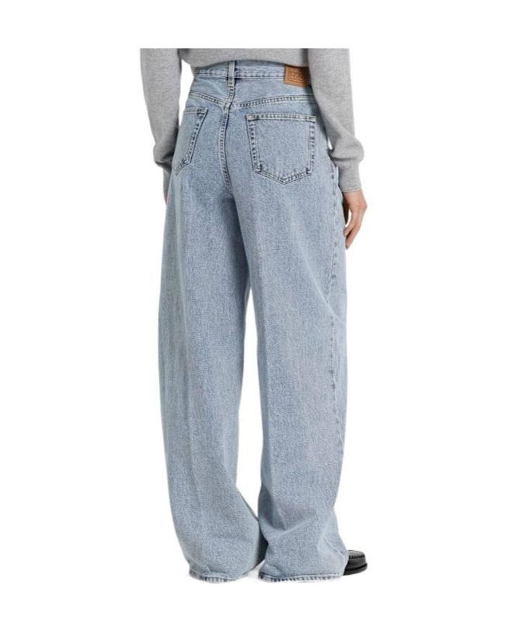 Totême  Blue High-Waist Wide-Leg Jeans