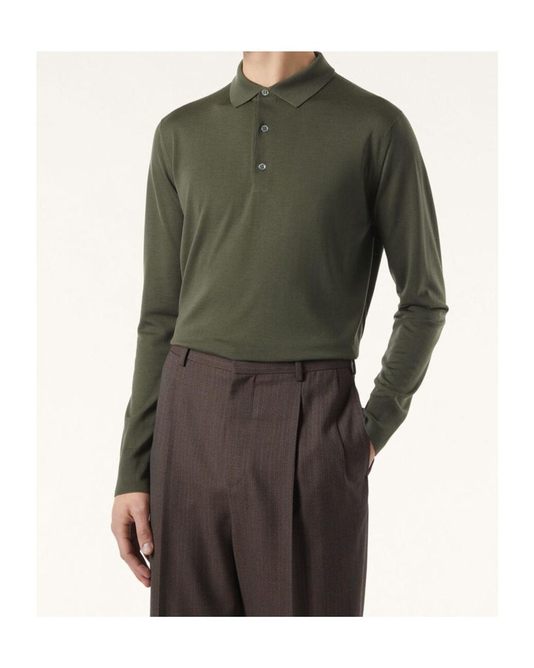 Loro Piana Green Polo for men