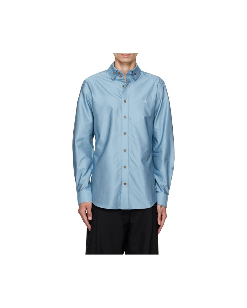 Vivienne Westwood Gray Orb Button-Down Shirt for men