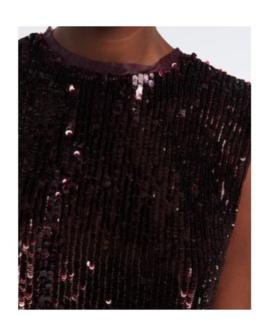 Jonathan Simkhai Black Cydia Sequined Top