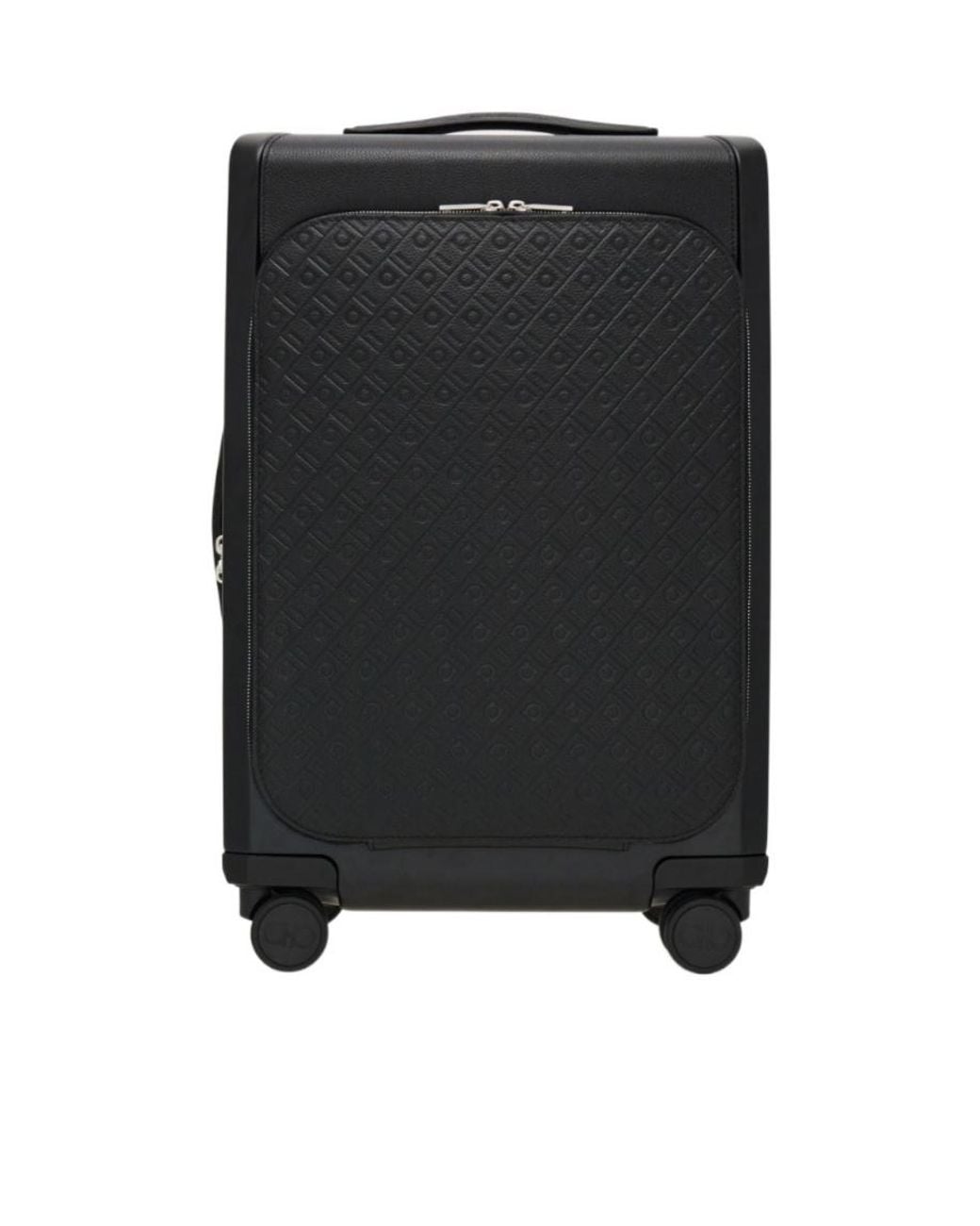 Ferragamo Black Embossed Ferragamo Monogram Hand Luggage for men