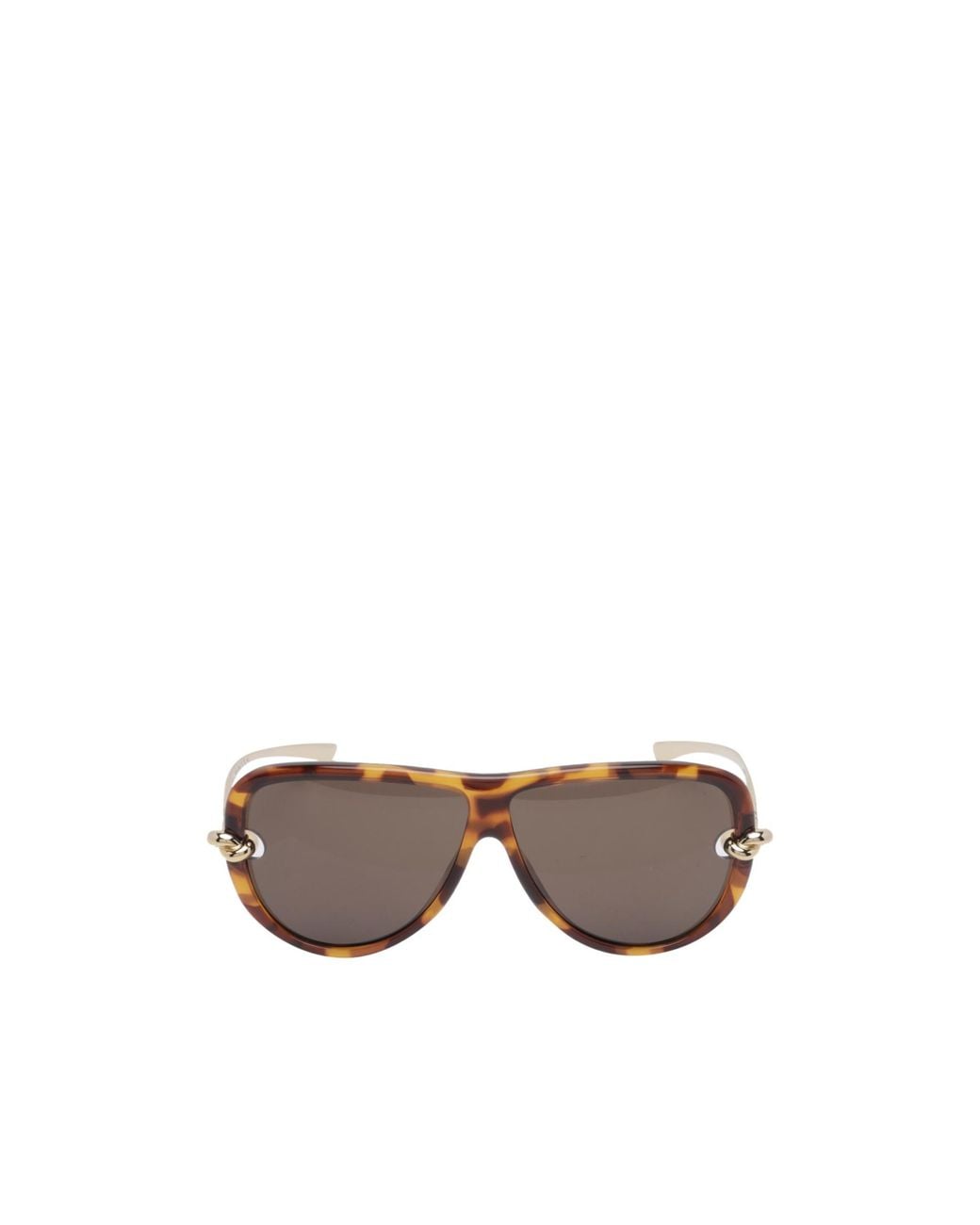 Bottega Veneta Brown Eyewear Knot Aviator Sunglasses