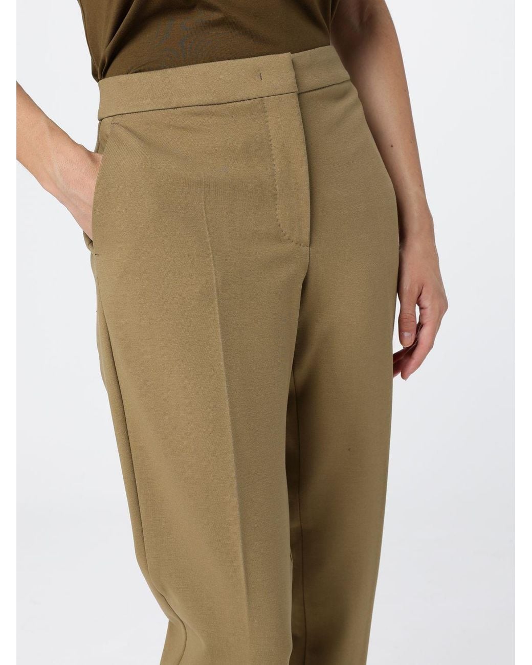 Max Mara Natural Pegno Slim-Fit Trousers