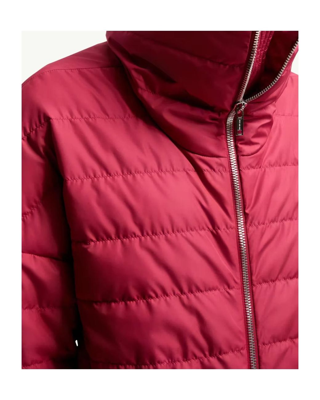 Moncler Red Moncler Rick Owens Cropped Down Jacket