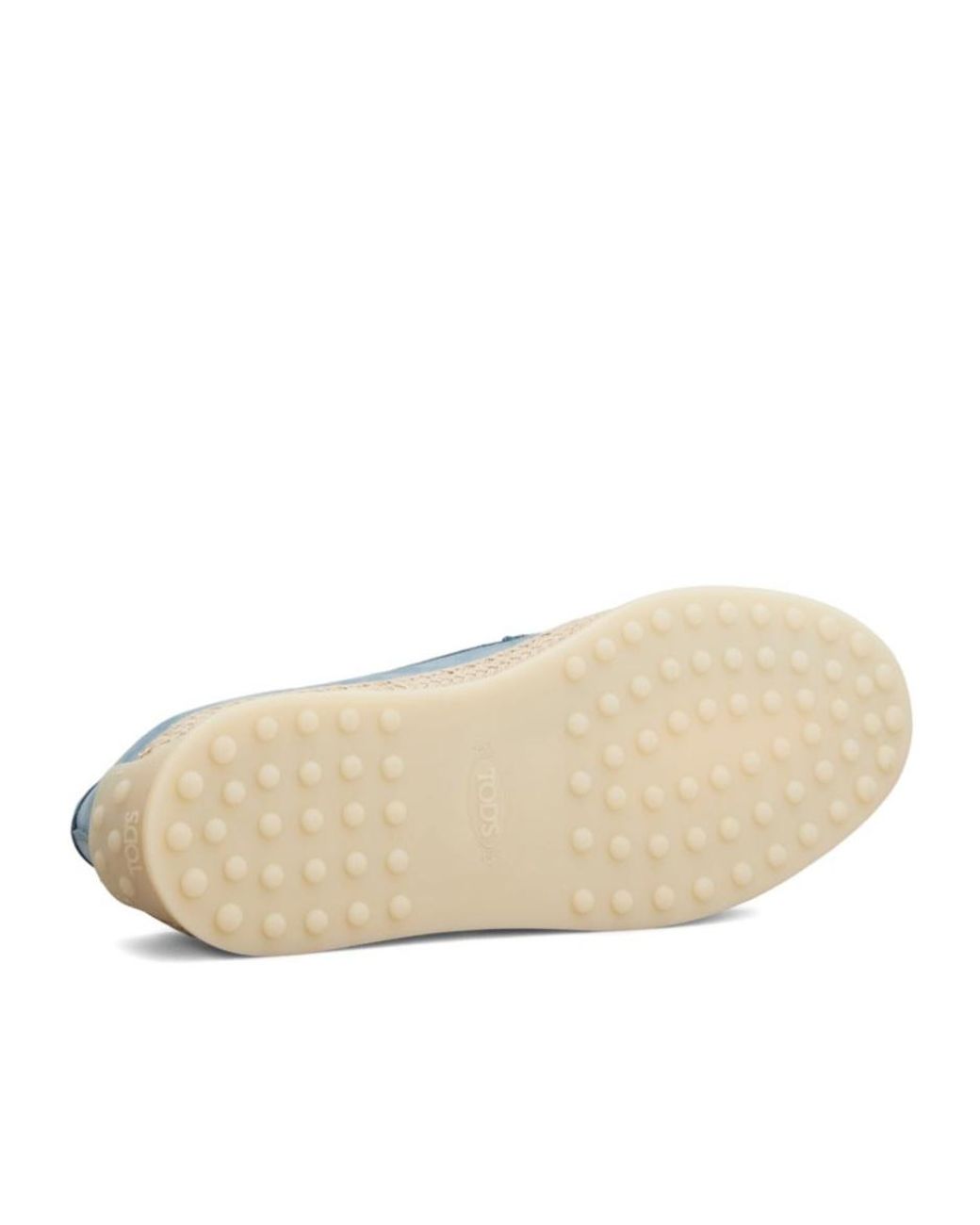 Tod's Blue Braided-Trim Loafers